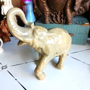 Vintage Ceramic Elephant Figurine